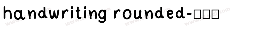 handwriting rounded字体转换